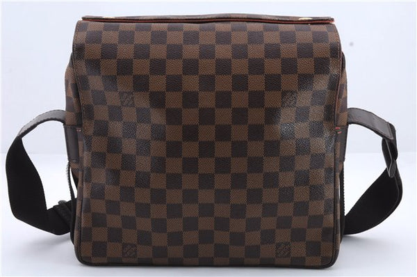 Authentic Louis Vuitton Damier Naviglio Shoulder Cross Body Bag N45255 LV 9376C