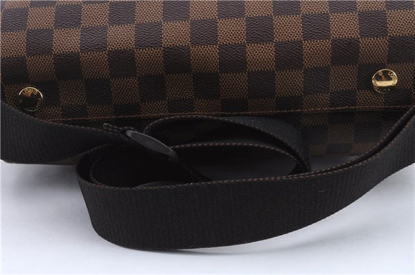Authentic Louis Vuitton Damier Naviglio Shoulder Cross Body Bag N45255 LV 9376C