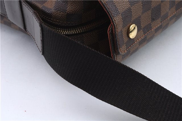 Authentic Louis Vuitton Damier Naviglio Shoulder Cross Body Bag N45255 LV 9376C