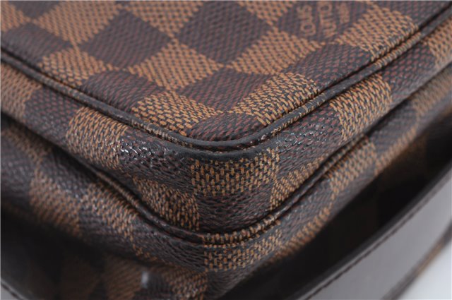 Authentic Louis Vuitton Damier Naviglio Shoulder Cross Body Bag N45255 LV 9376C