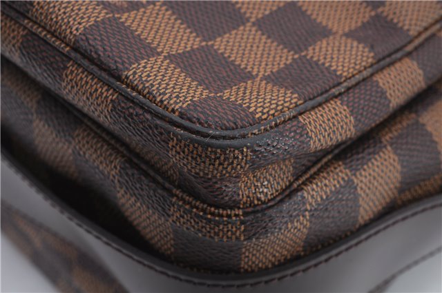Authentic Louis Vuitton Damier Naviglio Shoulder Cross Body Bag N45255 LV 9376C