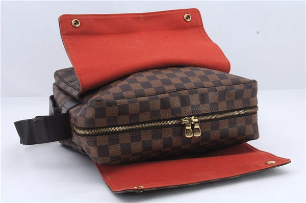 Authentic Louis Vuitton Damier Naviglio Shoulder Cross Body Bag N45255 LV 9376C