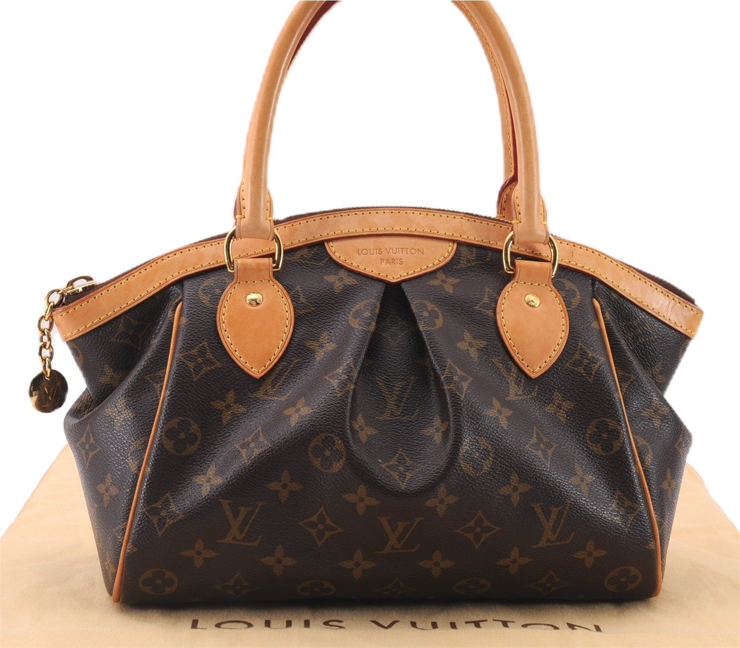 Authentic Louis Vuitton Monogram Tivoli PM Hand Tote Bag M40143 LV 9377E