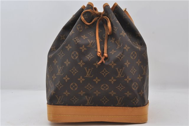 Authentic Louis Vuitton Monogram Noe Shoulder Drawstring Bag M42224 LV 9378E