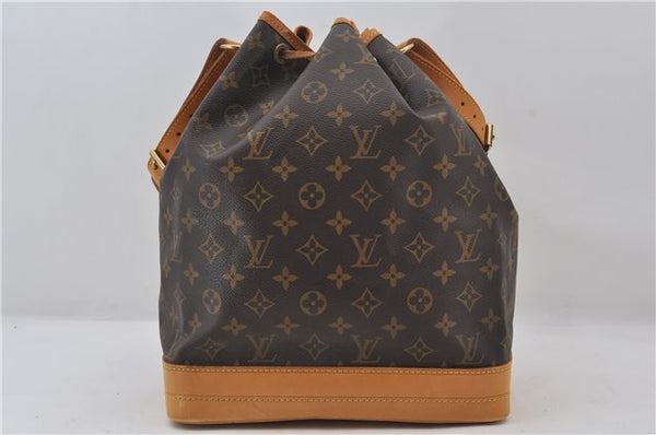 Authentic Louis Vuitton Monogram Noe Shoulder Drawstring Bag M42224 LV 9378E