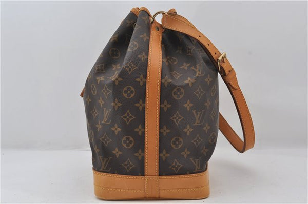 Authentic Louis Vuitton Monogram Noe Shoulder Drawstring Bag M42224 LV 9378E