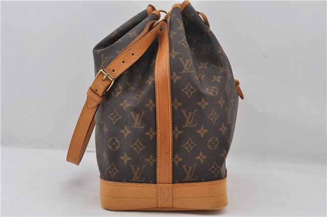 Authentic Louis Vuitton Monogram Noe Shoulder Drawstring Bag M42224 LV 9378E