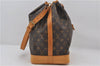 Authentic Louis Vuitton Monogram Noe Shoulder Drawstring Bag M42224 LV 9378E