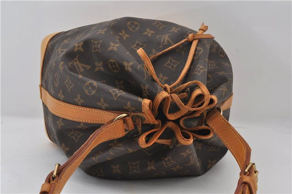 Authentic Louis Vuitton Monogram Noe Shoulder Drawstring Bag M42224 LV 9378E