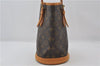 Authentic Louis Vuitton Monogram Bucket PM Shoulder Tote Bag M42238 LV 9379E