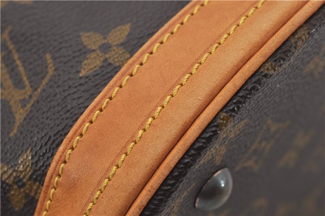 Authentic Louis Vuitton Monogram Bucket PM Shoulder Tote Bag M42238 LV 9379E