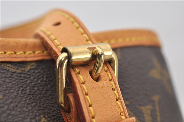 Authentic Louis Vuitton Monogram Bucket PM Shoulder Tote Bag M42238 LV 9379E