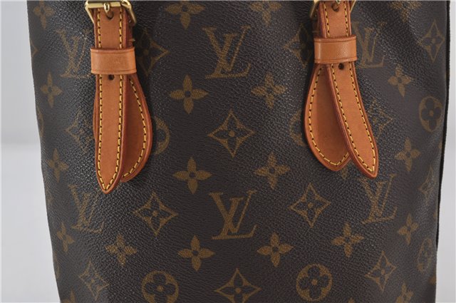 Authentic Louis Vuitton Monogram Bucket PM Shoulder Tote Bag M42238 LV 9379E