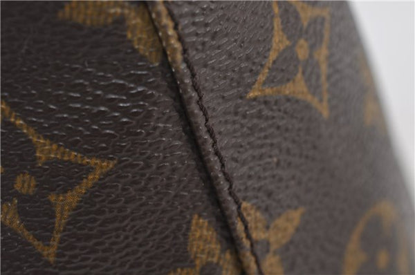 Authentic Louis Vuitton Monogram Bucket PM Shoulder Tote Bag M42238 LV 9379E