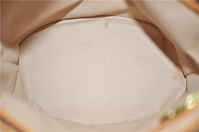 Authentic Louis Vuitton Monogram Bucket PM Shoulder Tote Bag M42238 LV 9379E