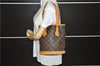 Authentic Louis Vuitton Monogram Bucket PM Shoulder Tote Bag M42238 LV 9379E