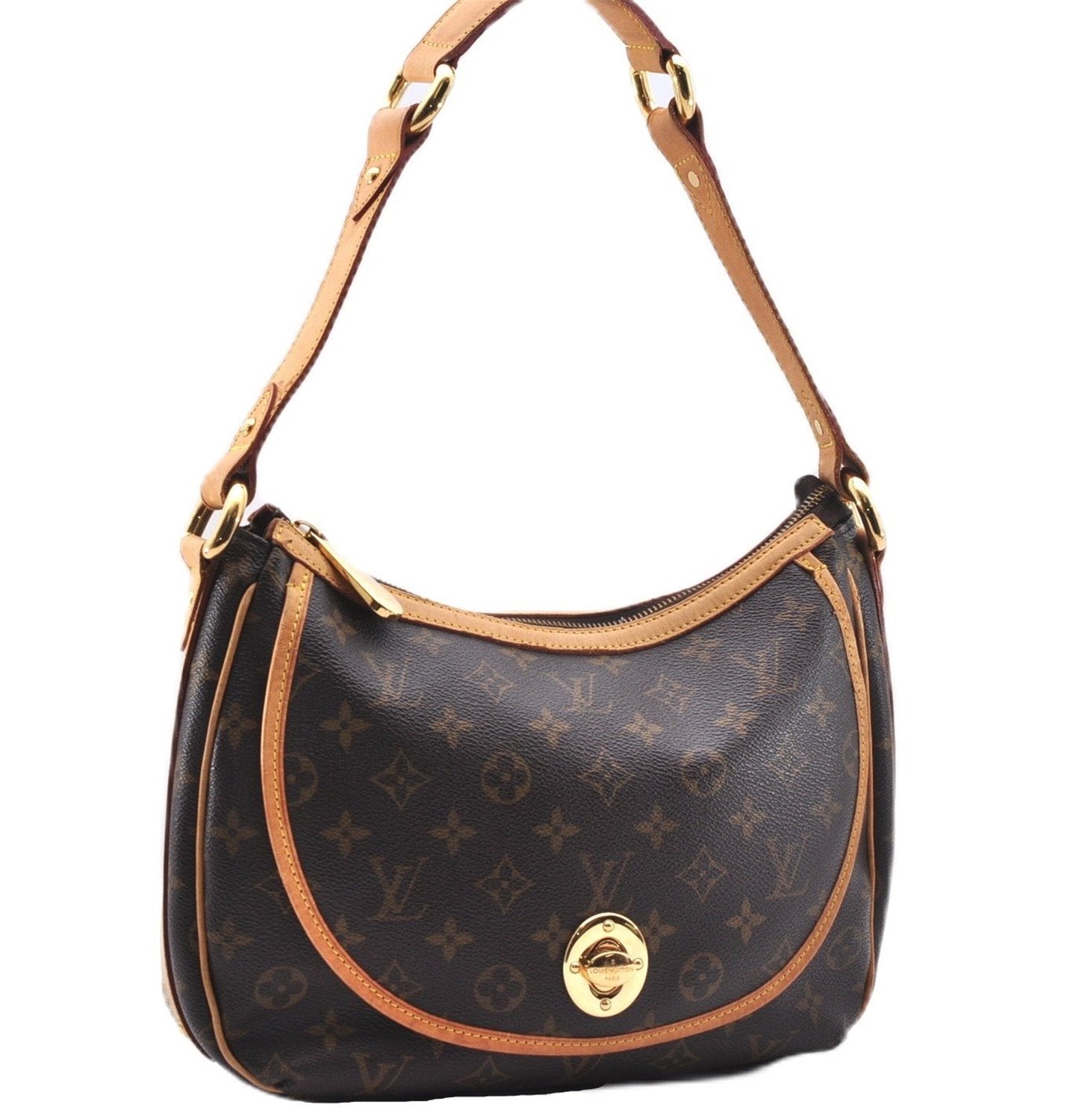 Authentic Louis Vuitton Monogram Tulum PM Shoulder Bag Purse M40076 LV 9380E