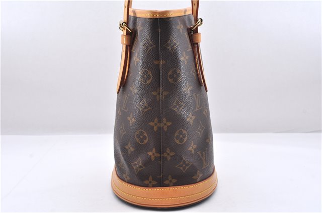 Authentic Louis Vuitton Monogram Bucket PM Shoulder Tote Bag M42238 LV 9381E