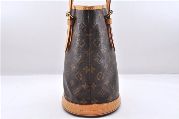 Authentic Louis Vuitton Monogram Bucket PM Shoulder Tote Bag M42238 LV 9381E