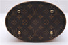 Authentic Louis Vuitton Monogram Bucket PM Shoulder Tote Bag M42238 LV 9381E