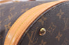 Authentic Louis Vuitton Monogram Bucket PM Shoulder Tote Bag M42238 LV 9381E