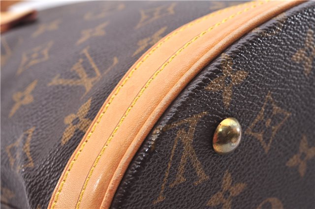 Authentic Louis Vuitton Monogram Bucket PM Shoulder Tote Bag M42238 LV 9381E