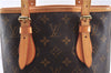 Authentic Louis Vuitton Monogram Bucket PM Shoulder Tote Bag M42238 LV 9381E