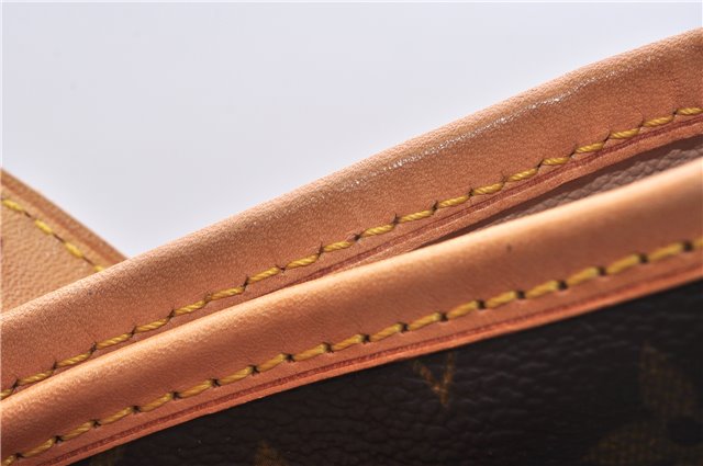 Authentic Louis Vuitton Monogram Bucket PM Shoulder Tote Bag M42238 LV 9381E