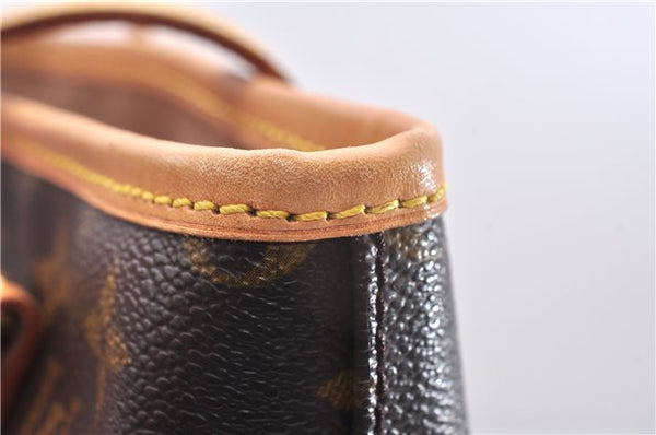 Authentic Louis Vuitton Monogram Bucket PM Shoulder Tote Bag M42238 LV 9381E