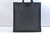 Authentic GUCCI Sherry Line 2Way Tote Bag GG PVC Leather 495559 Black 9382E