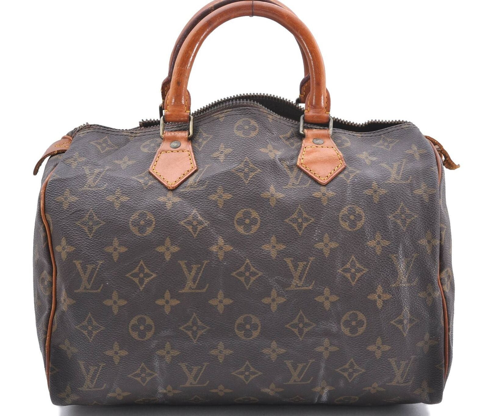 Authentic LOUIS VUITTON Monogram Speedy 30 Hand Bag M41526 LV Junk 9383B