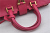 Authentic SAINT LAURENT Petit Cabas 2Way Shoulder Hand Bag Leather Pink 9383E