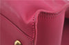 Authentic SAINT LAURENT Petit Cabas 2Way Shoulder Hand Bag Leather Pink 9383E