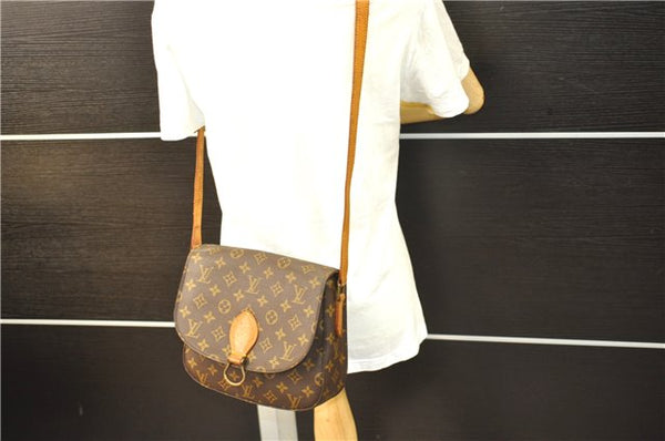 Auth Louis Vuitton Monogram Saint Cloud GM Shoulder Cross Bag M51242 LV 9384D