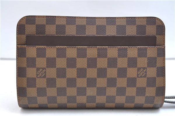 Authentic Louis Vuitton Damier Saint Louis Clutch Hand Bag Purse N51993 LV 9384E