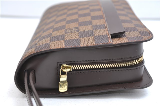 Authentic Louis Vuitton Damier Saint Louis Clutch Hand Bag Purse N51993 LV 9384E
