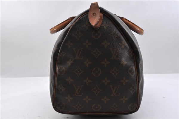 Authentic Louis Vuitton Monogram Speedy 35 Hand Bag M41524 LV 9385C