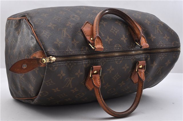 Authentic Louis Vuitton Monogram Speedy 35 Hand Bag M41524 LV 9385C