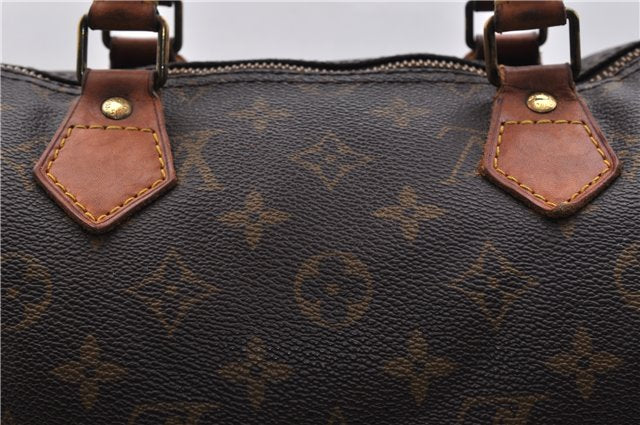 Authentic Louis Vuitton Monogram Speedy 35 Hand Bag M41524 LV 9385C