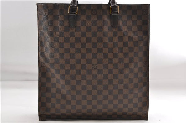 Authentic Louis Vuitton Damier Sac Plat Hand Bag N51140 LV 9385D