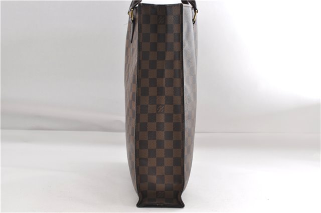 Authentic Louis Vuitton Damier Sac Plat Hand Bag N51140 LV 9385D