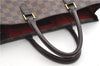 Authentic Louis Vuitton Damier Sac Plat Hand Bag N51140 LV 9385D