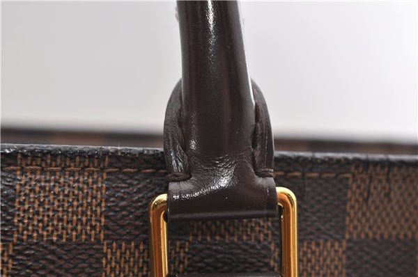 Authentic Louis Vuitton Damier Sac Plat Hand Bag N51140 LV 9385D