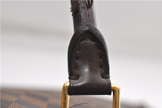 Authentic Louis Vuitton Damier Sac Plat Hand Bag N51140 LV 9385D