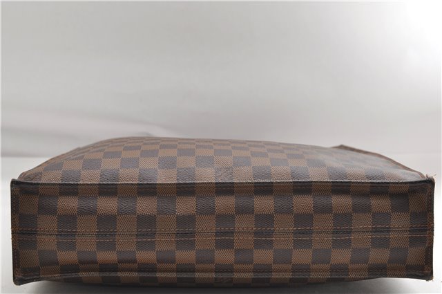 Authentic Louis Vuitton Damier Sac Plat Hand Bag N51140 LV 9385D