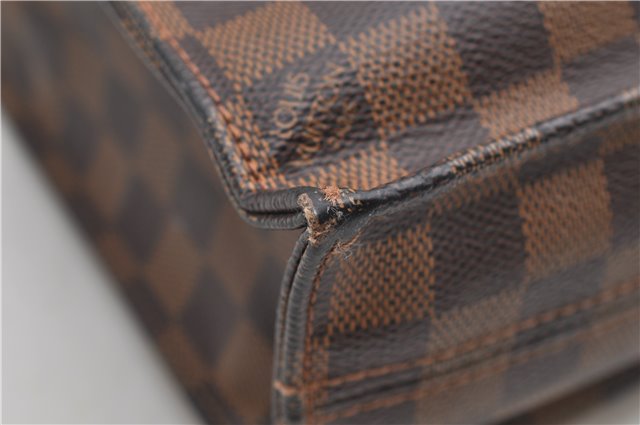 Authentic Louis Vuitton Damier Sac Plat Hand Bag N51140 LV 9385D