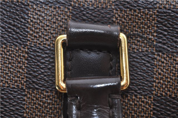 Authentic Louis Vuitton Damier Sac Plat Hand Bag N51140 LV 9385D