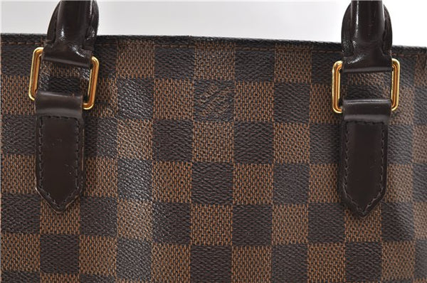 Authentic Louis Vuitton Damier Sac Plat Hand Bag N51140 LV 9385D