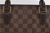 Authentic Louis Vuitton Damier Sac Plat Hand Bag N51140 LV 9385D