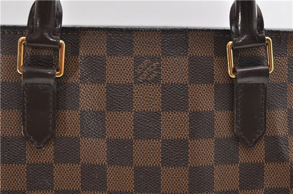 Authentic Louis Vuitton Damier Sac Plat Hand Bag N51140 LV 9385D